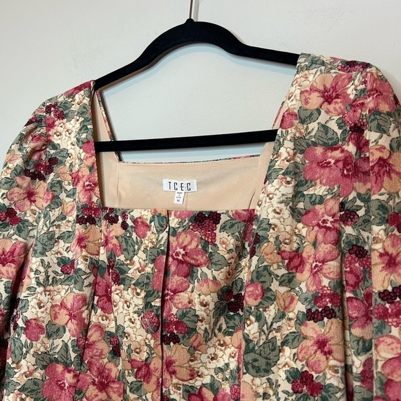 Lana Floral Print Button Down Dress Size M *NWT* - Picture 4 of 8